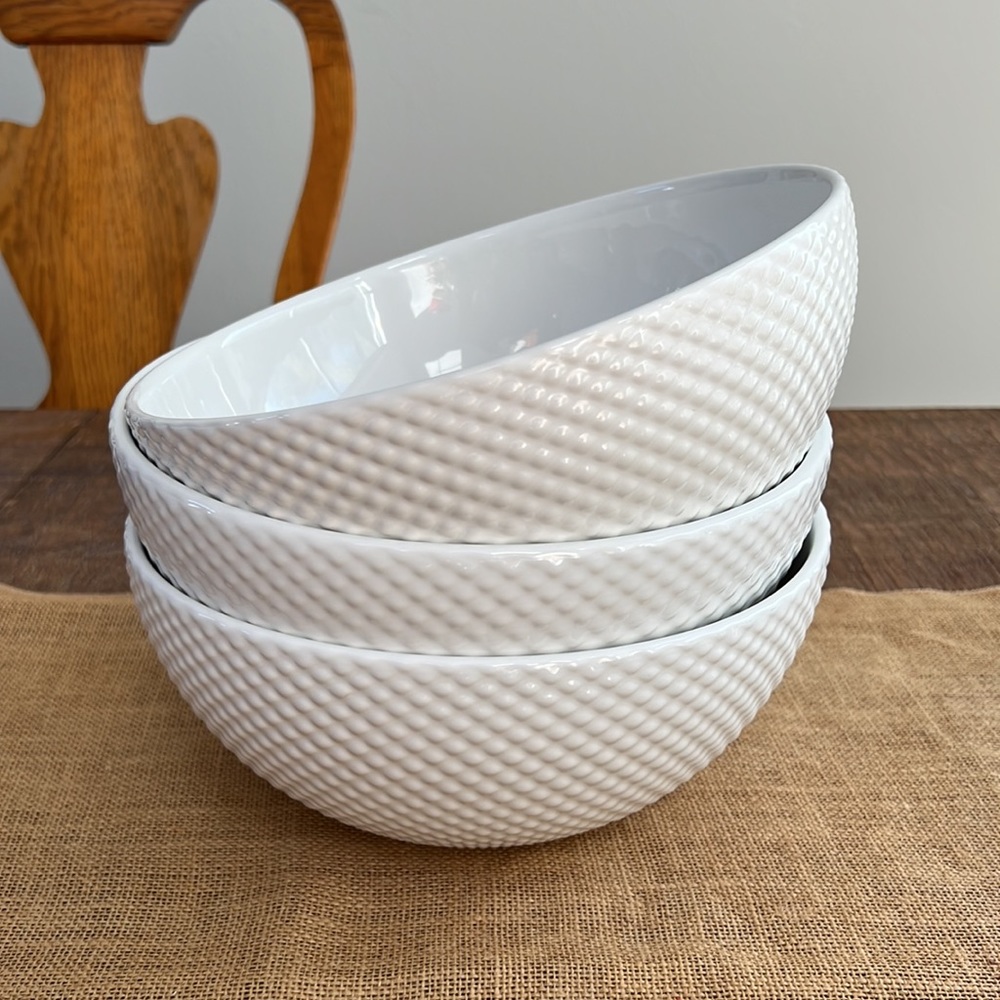 THREE Large Serving Bowls